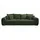 luma-home schönes für dein zuhause Big Sofa XXL B306/T134/H86 cm, bequeme Lounge Couch mit hochwertiger Federkernpolsterung, viele Kissen, Liegefläche 120 cm x 240 cm, modischer Cordstoff-Bezug in Grün