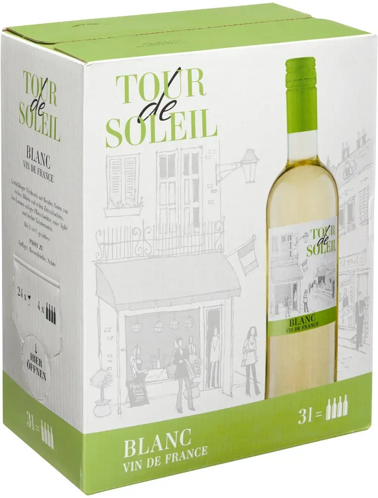 Tour de Soleil Blanc BiB 3 Liter