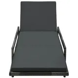 vidaXL 48147 Sonnenliege 196 x 74 x 41,5 cm grau