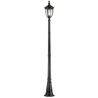 Elstead Lighting Stehleuchte Laterne Außenlampe Glas klar Alu bronze