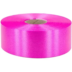 Star 100m Geschenkband Ringelband 50mm wasserfestes Kunststoff Dekoband Polyband zum Basteln Weihnachtssterne Autoschleifen Schleifenband Maibaum Fuchsia