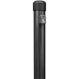 GAH Alberts Alberts Zaunpfosten für Maschendrahtzäune zum Einbetonieren, anthrazit Höhe 1,5 m x Ø34 mm