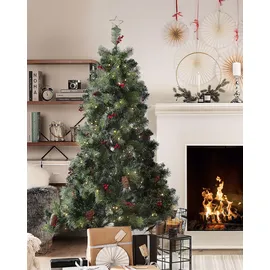 Beliani Weihnachtsbaum Jacinto Dunkelgrün 180 cm