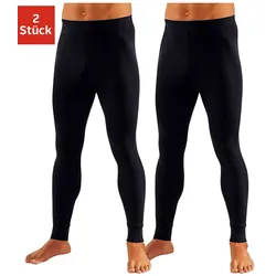 Lange Unterhose, (Packung, 2 St.), aus weichem Single Jersey, Gr. 7 (7), schwarz, , 509184-7