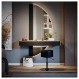 Vicco Schminktisch Melisa 120 cm mit Beleuchtung und Hocker