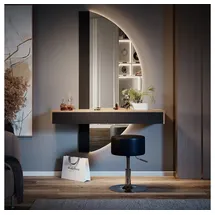 Vicco Schminktisch Melisa 120 cm mit Beleuchtung und Hocker