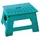 SBS Tritthocker 30.5 x 22 x 22 cm - bis 150 kg - tragbar rutschfest platzsparend Tritt Steigleiter (Türkis)