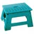 SBS Tritthocker 30.5 x 22 x 22 cm - bis 150 kg - tragbar rutschfest platzsparend Tritt Steigleiter (Türkis)