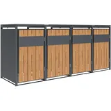Westmann Mülltonnenbox Varius 4 265 x 116 cm grau