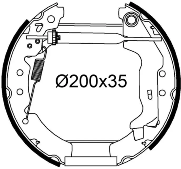 Bremsbackensatz VALEO 554959