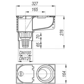 Dallmer Regenwasserablauf 660, DN 100/125