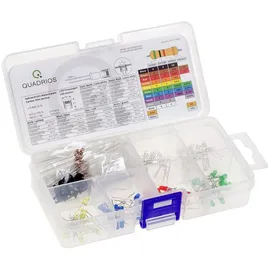 Quadrios LED-Sortiment Rot/Grün/Gelb/Blau/Kaltweiß/Warmweiß 3mm 20mA 2V/3V