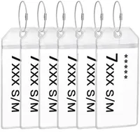Luxuskollektion 6er Set Transparente Kofferanhänger für Kreuzfahrt