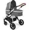 Kombi-Kinderwagen CHIC4BABY Torre, Melange Grau, Baby, grau (melange grau), Polyester, Aluminium, Kinderwagen, ; Kinderwagen