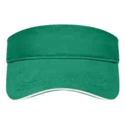 Sandwich Sunvisor MB6123, grün/weiß, Einheitsgröße - grün/weiß - Einheitsgröße