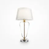 Maytoni Tischlampe Tischleuchte Leseleuchte Nachttischleuchte Metall messing E27 H 54cm