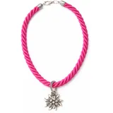 Allgäu Rebell Collier Marlene rosa/Textil