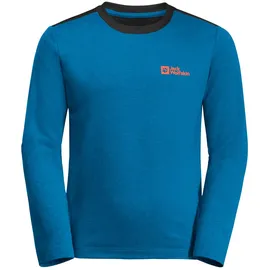 Jack Wolfskin Actamic Langarm-t-shirt - Crisp Cobalt - 116 cm