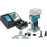 Makita DRT 52 RT1 Akku Kantenfräse 18 V 6 mm Brushless + 1x Akku 5,0 Ah + Ladegerät