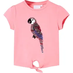 Kinder-T-Shirt Neonrosa 116