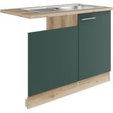 OPTIFIT Spülenschrank Bella Breite 110 cm, für teilintegrierten Geschirrspüler grün