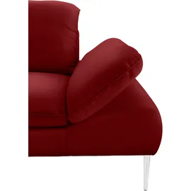 W.Schillig Couch Leder 3-Sitzer Rot