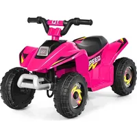 Costway 6V Elektro Kinderquad 2,8-4,6km/ h Mini Elektroquad Elektroauto