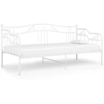 vidaXL Schlafsofa 90 x 200 cm Weiß