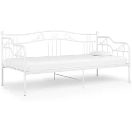vidaXL Schlafsofa 90 x 200 cm Weiß