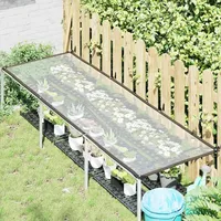 VidaXL Transparente Plane mit Ösen 1x3 m Polyethylen