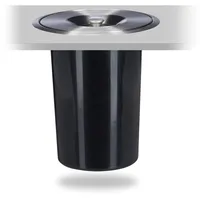 Relaxdays Einbaumülleimer 29,5 l Schwarz