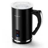 VickyHome 4 In 1 Milchaufschäumer, Milchaufschäumer Elektrisch Milk Frother 140-430ml, Antihaftbeschichtung Milchschäumer Elektrisch für Heißer & Kalter Milchschaum mit 4 Modi Milch Frother für Latte