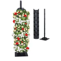 Spetebo Pflanzenturm 85 x 85 x 85 cm Schwarz