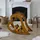 Boltze Kaminholzregal Herzform Holz Metall 73 x 27 x 57 cm Braun