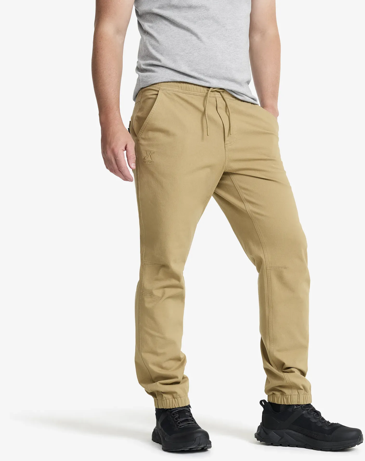 Oak Twill Stretch Joggers Herren Kelp Beige, Größe:S - Outdoor-jeans - Beige