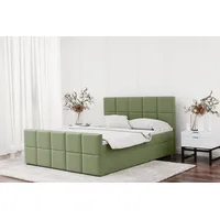 Fun Möbel Boxspringbett Schlafzimmerbett JOST 180x220cm in Stoff Matt