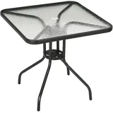 Okwish Gartentisch 76 x 76 x 72 cm Schwarz
