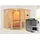 Karibu Amelia 3 inkl. 9 kW Ofen + Steuergerät Easy Bio + Dachkranz
