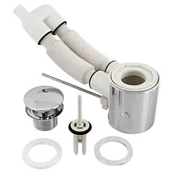 Ideal Standard Ablaufgarnitur SIMPLYU, N8326AA mit Ül. Ideal Flow, Chrom