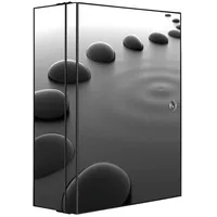 Banjado XXL Medizinschrank Abschliessbar 35x46x15cm Arzneischrank Anthrazit Aus Metall
