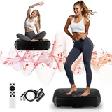 MOSUNY Vibrationsplatte, 2025 Verbesserte Vibrationsplatte mit Doppelmotoren für Abnehmen, Ganzkörpertraining, Muskelaufbau - Massagegerät, 450 LBS Kapazität Vibrationsplatte für Home Workout