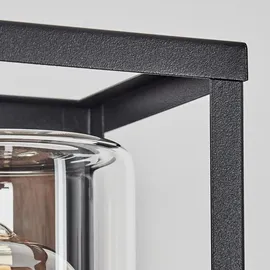 hofstein Außen-Wandleuchte (IP44) Schwarz-Braun