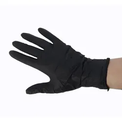 Nitril-Einweghandschuhe schwarz Größe L Spenderbox