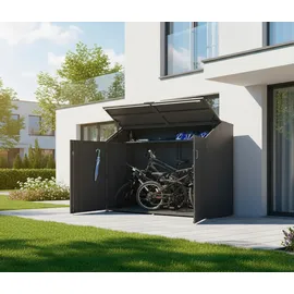 Tchibo Fahrradgarage Linea anthrazit 100x200x154cm