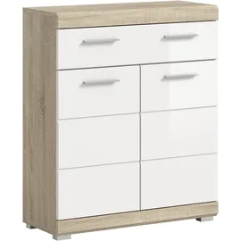 WELLTIME SIENA Unterschrank 74 x 88 x 31 cm Weiß/Braun