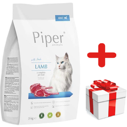 DOLINA NOTECI Piper Animals mit Lammfleisch für Katzen 3kg + Überraschung für die Katze (Rabatt für Stammkunden 3%)
