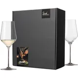 Eisch Germany RAVI PLATIN, Made in Germany, Kristallglas, in Handarbeit veredelt mit echtem Platin, 380ml, 2-teilig