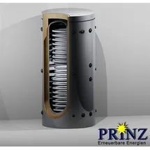 prinz thermotechnik gmbh Hygienekombispeicher 2000 Liter mit 2 Wärmetauschern und Isolierung Typ PHSS 2000 - Grau