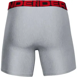 Under Armour UA Tech 6 Boxerjock mod gray light heather/jet gray light heather-011 M 2er Pack