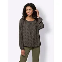 Heine Druckbluse heine graphit-sesam-bedruckt